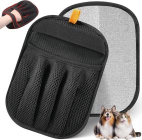 Pet Hair Removal Glove for Cats & Dogs, Upgraded Five-Finger Electrostatic Pet Hair Gloves, Reusable Magic Brush Pet