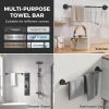 Adjustable Suction Cup Towel Bar for Bathroom Wall,14.6Inch~24 Inch Towel Racks for Bathroom
