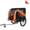 Large Folding Bike Trailer for Dogs – 66LB Capacity All-Terrain Pet Carrier, Durable Steel Frame for Cycling, Jogging, Camping & Outdoor Adventures