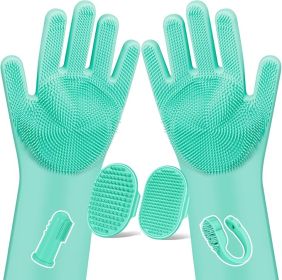 6PCS Pet Grooming Kit for Dogs (Color: Green)